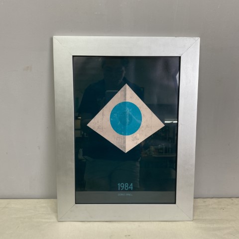 Framed '1984' Print in Silver Frame