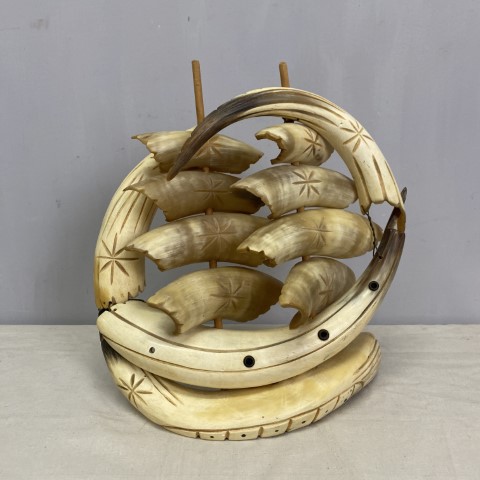 Horn Ship Sculpture