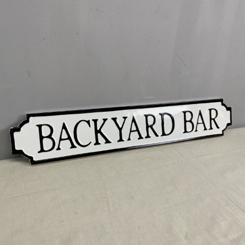 Vintage Style 'Backyard Bar' Sign