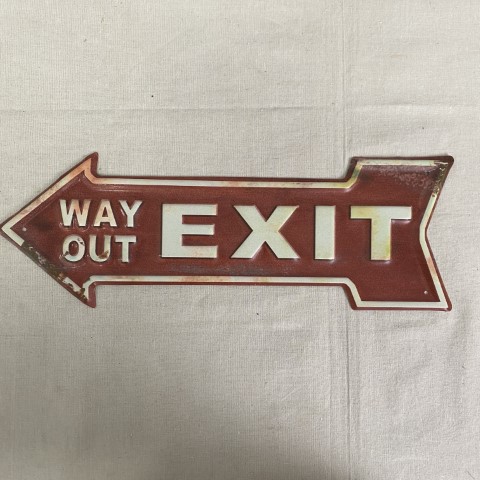 'Way Out Exit' Sign