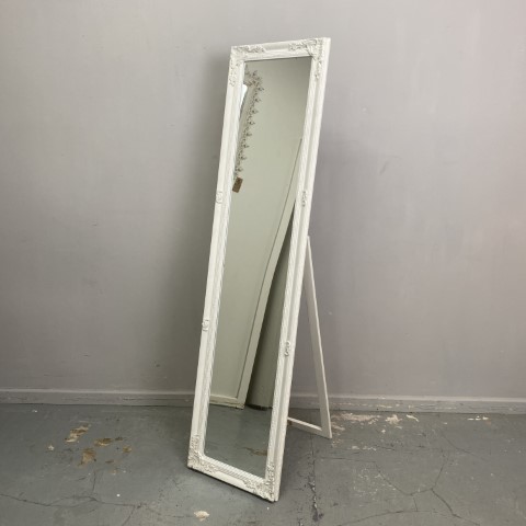 White French Provincial Cheval Mirror