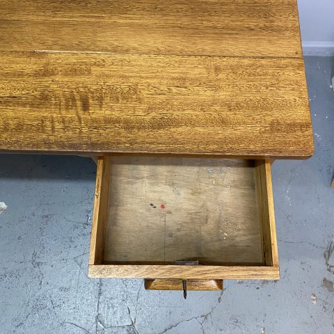 Vintage Oak Desk with 8 drawers