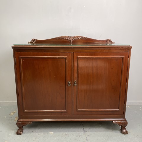 Vintage Timber Ball & Claw Foot Sideboard