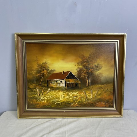 Vintage Outback Oil Painting
