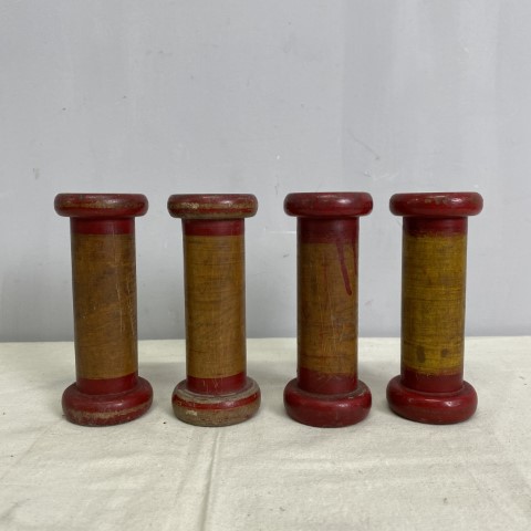 Set of 4 Rustic Timber Spindles