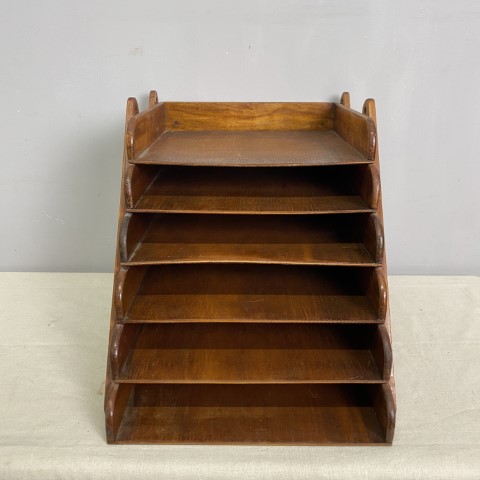 Vintage Timber Document Tray