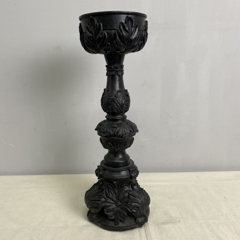 Black French Provincial Candle Holder