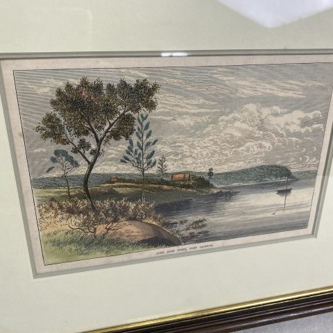 1880s Hand Coloured Etching - 'Long Nose Point, Port Jackson'