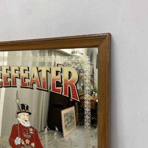 Vintage 'Beefeater Dry Gin' Advertisement Mirror