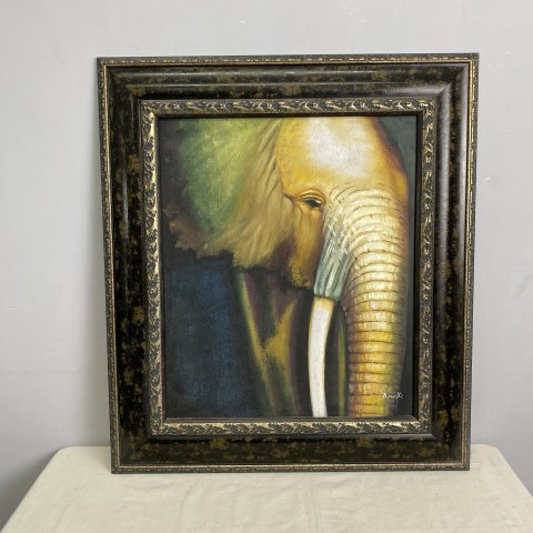 Elephant Painting in Large Frame