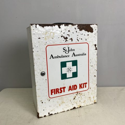 Vintage St Johns Ambulance First Aid Cabinet