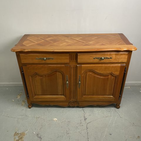 French Cherrywood Sideboard with Parquetry Top