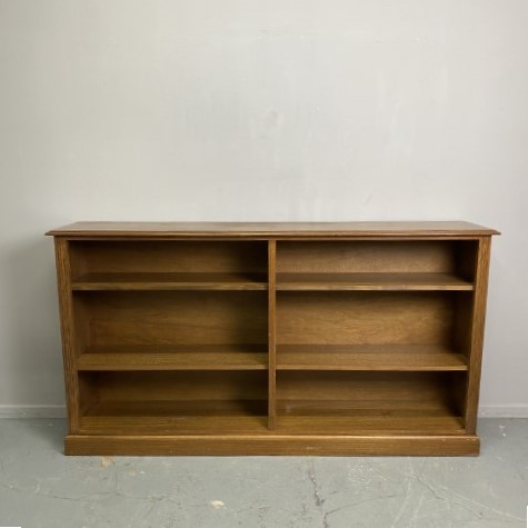 Wide Timber Bookcase
