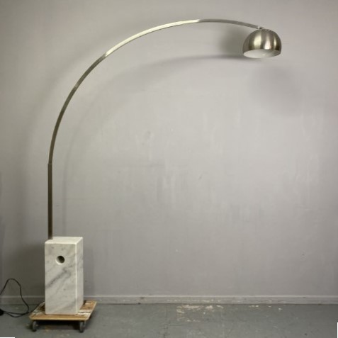 Mid-Century Arco Lamp with Marble Base