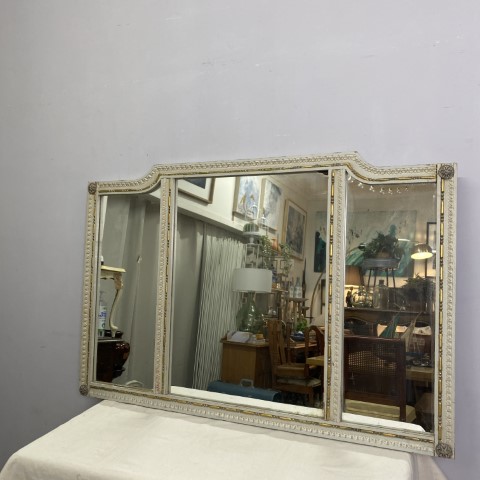 French Provincial Mirror with Gold Detail