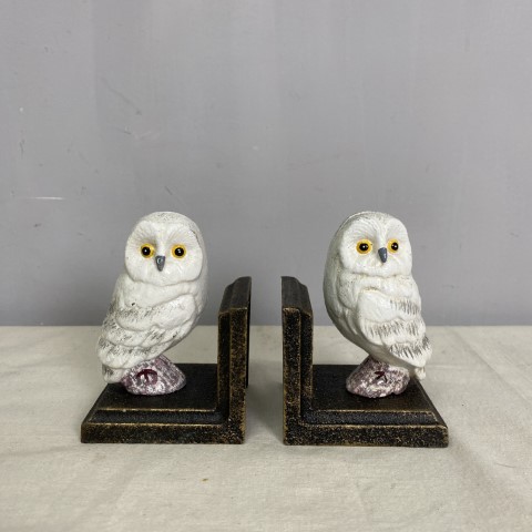 Cast Iron Owl Bookends