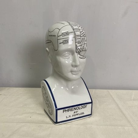 Ceramic Phrenology Head