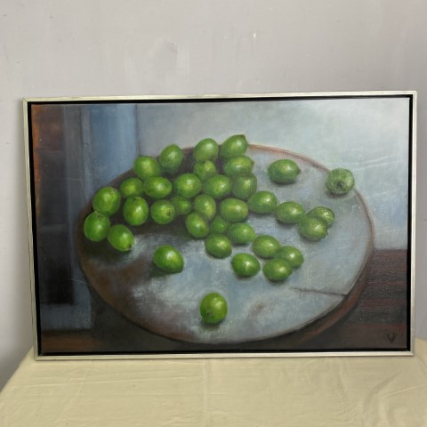 Framed Canvas - Still Life Limes
