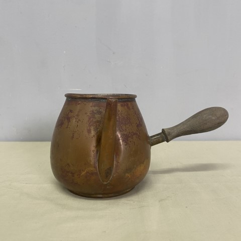 Copper Milk Pourer with Timber Handle