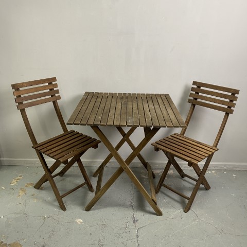 3 Piece Outdoor Setting - Table & 2 Chairs