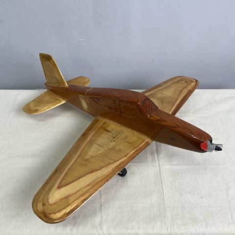 Vintage Timber Handcrafted Aeroplane