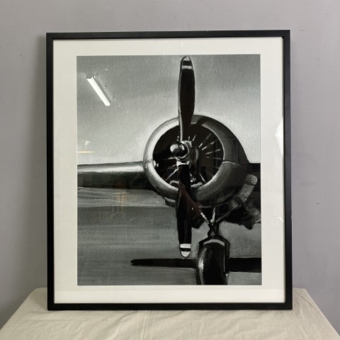 Vintage Style Propeller Framed Print