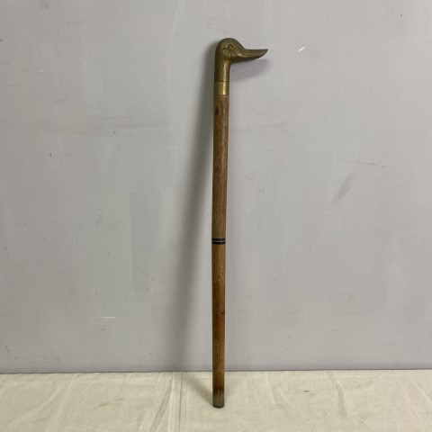 Vintage Brass Duck Walking Stick