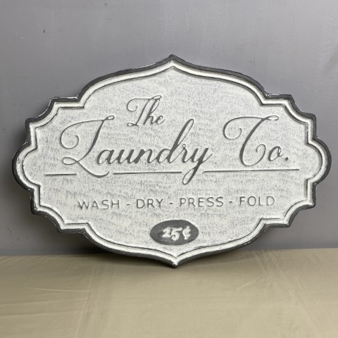 Laundry & Co. Metal Sign