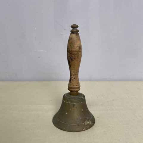 Vintage Brass & Timber Bell