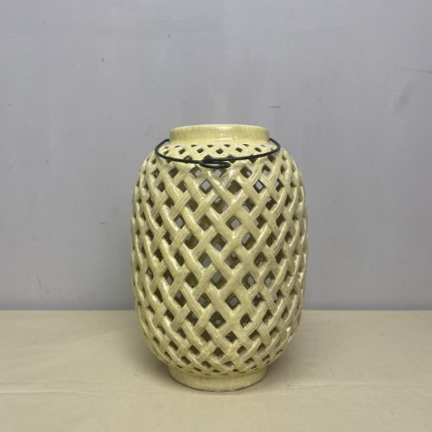 Yellow Ceramic Lantern