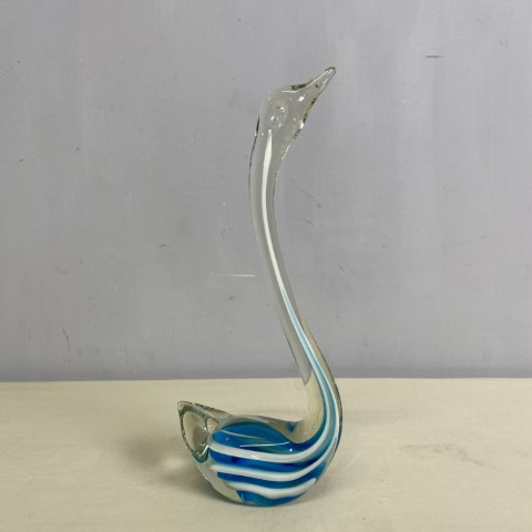 Vintage Art Glass Swan