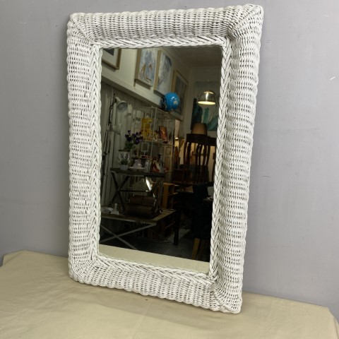 White Cane Mirror