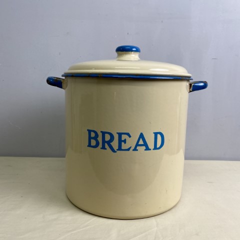 Vintage Enamel Bread Bin