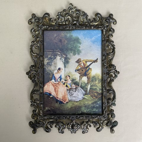 Ornate Italian Brass Picture Frame