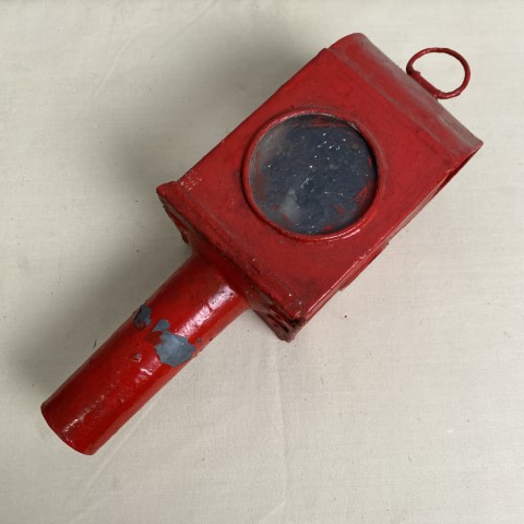 Vintage Red Carriage Lantern