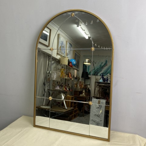 Arched Mirror In Gold Frame