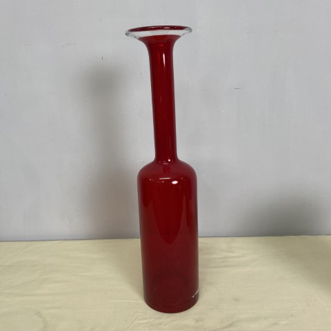 Red Glass Vase