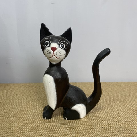 Black & White Cat Statue