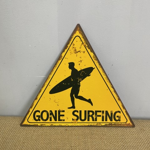 'Gone Surfing' Sign