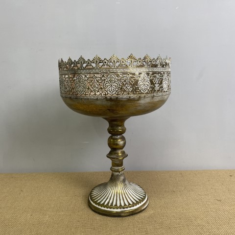 Golden Filigree Metal Stand