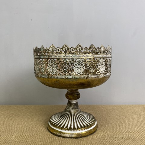 Golden Filigree Metal Stand