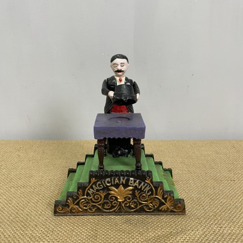 Cast Iron Magician Money Box