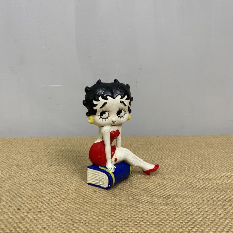 Cast Iron Betty Boop on a Book