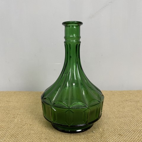 Vintage Green Glass Bottle