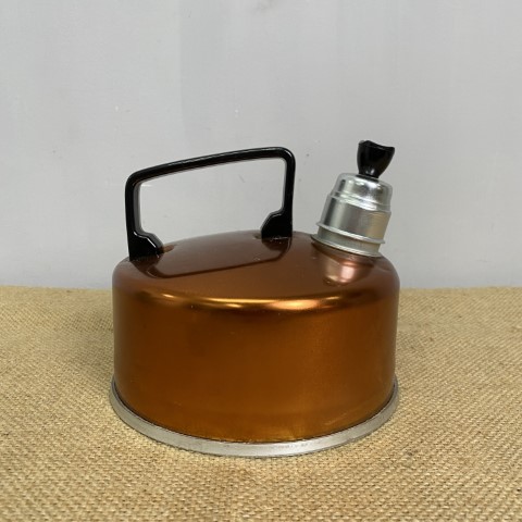 Retro Orange Anodised Whistling Kettle