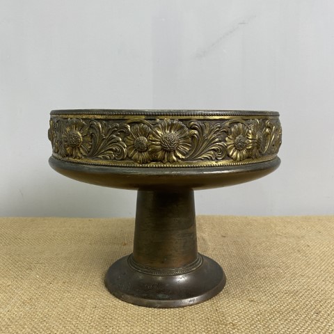 Art Nouveau WMF Brass Centrepiece Compote