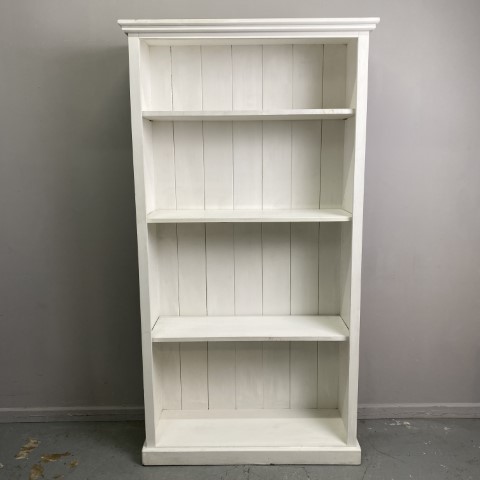 Painted White Bookcase