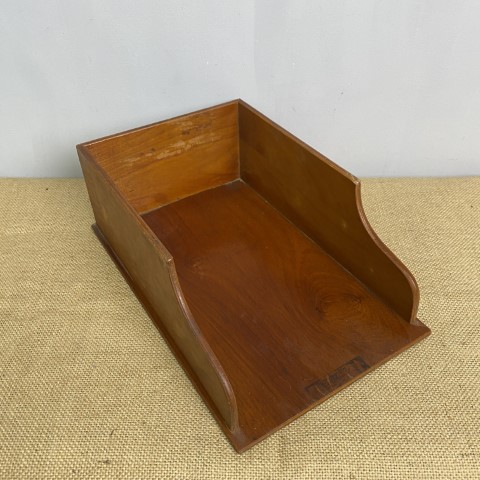 Vintage Timber Document Tray