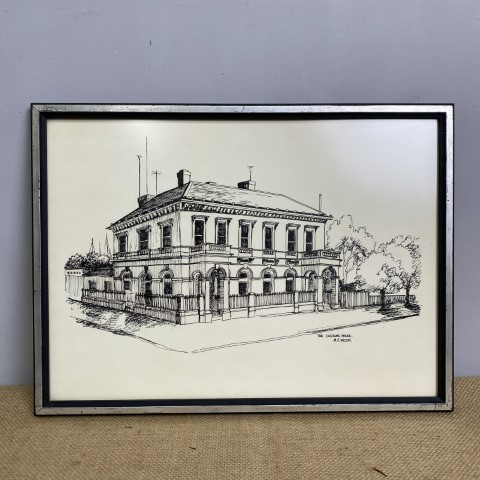 Vintage Framed Print - The Customs House