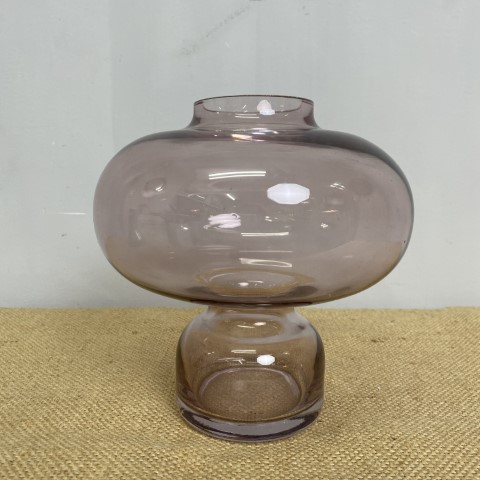 Mid-Century Lilac Art Glass Vase